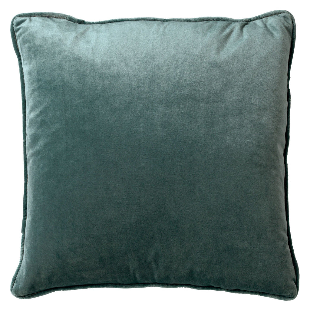 Cuscino arredo in velluto 45x45cm Verde petrolio | Rohome