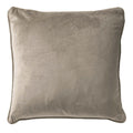 Cuscino arredo in velluto 45x45cm tortora| Rohome