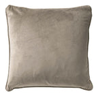 Cuscino arredo in velluto 45x45cm tortora| Rohome