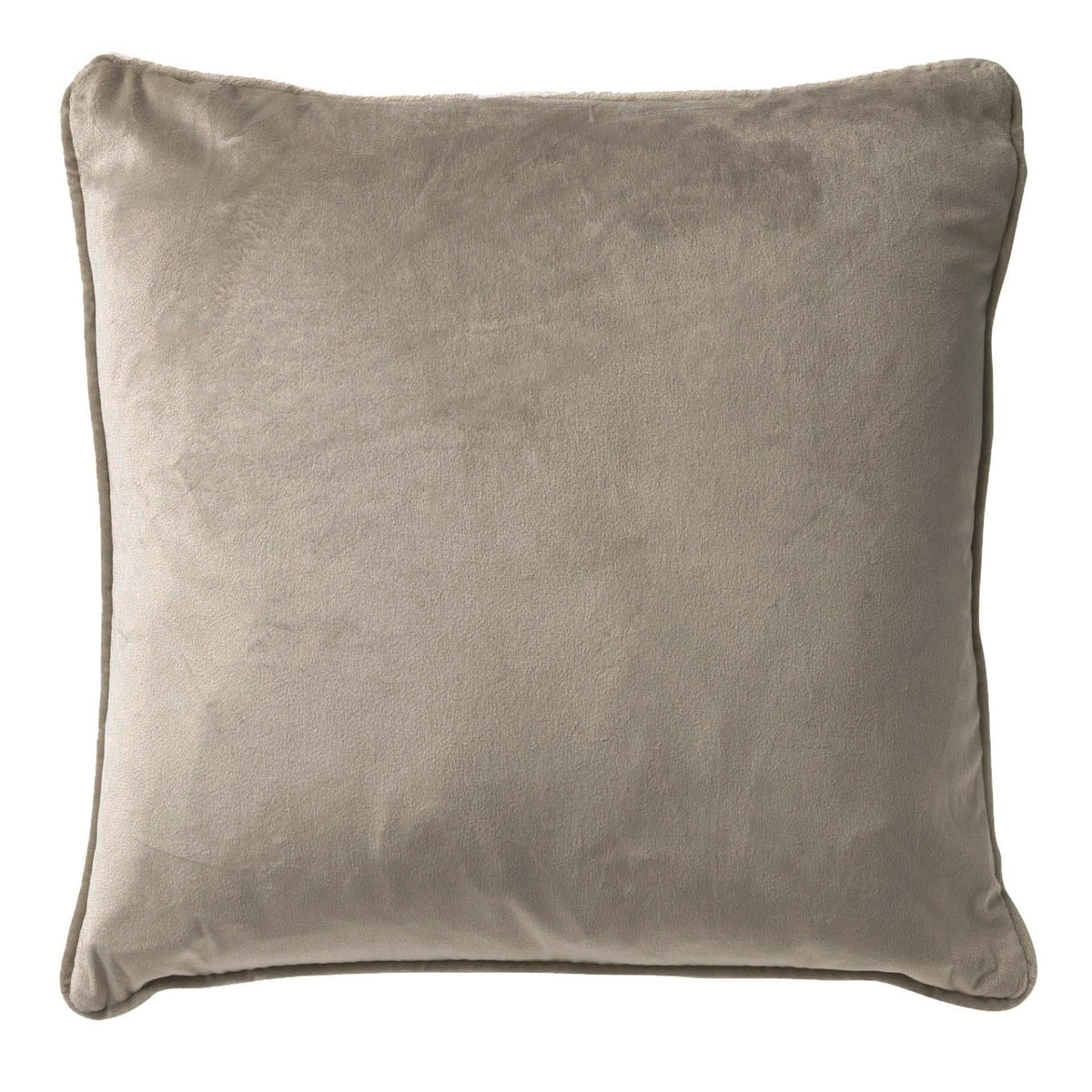 Cuscino arredo in velluto 45x45cm tortora| Rohome