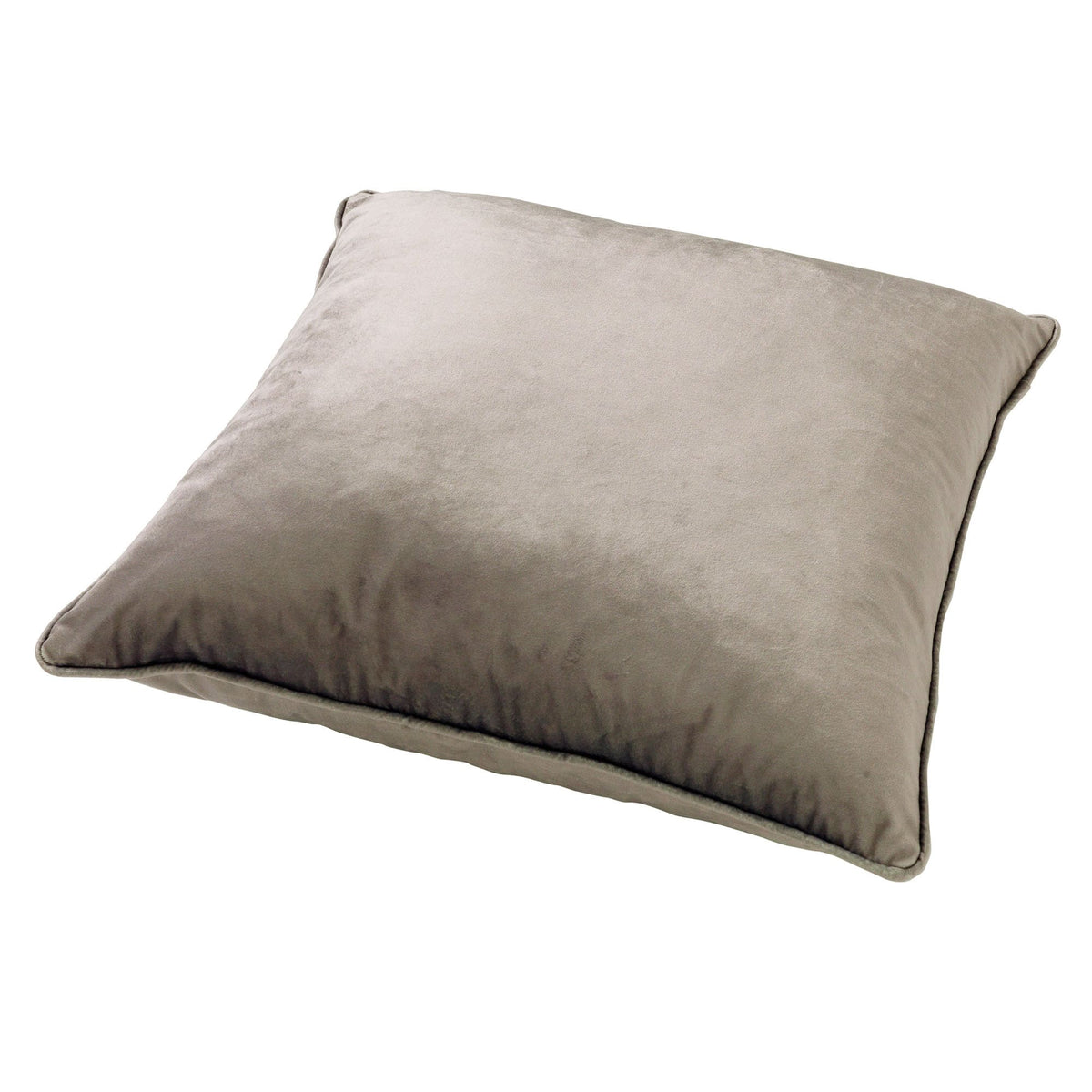 Cuscino arredo in velluto 45x45cm tortora| Rohome