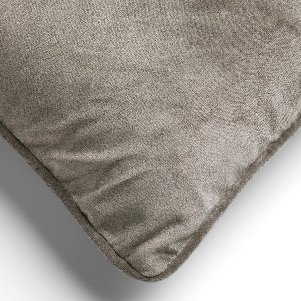 Cuscino arredo in velluto 45x45cm tortora| Rohome