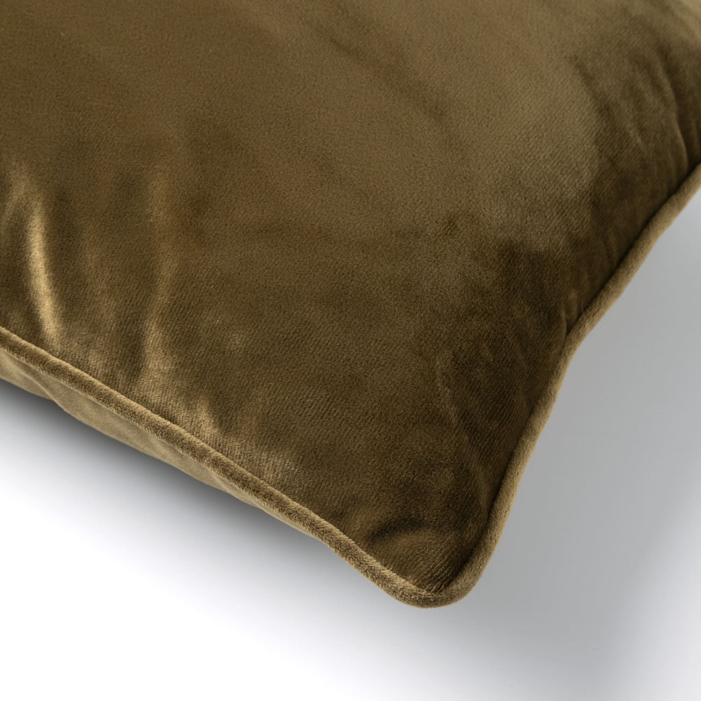 Cuscino arredo in velluto 30x50cm Verde militare | Rohome