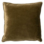 Cuscino arredo in velluto 45x45cm Verde militare | Rohome
