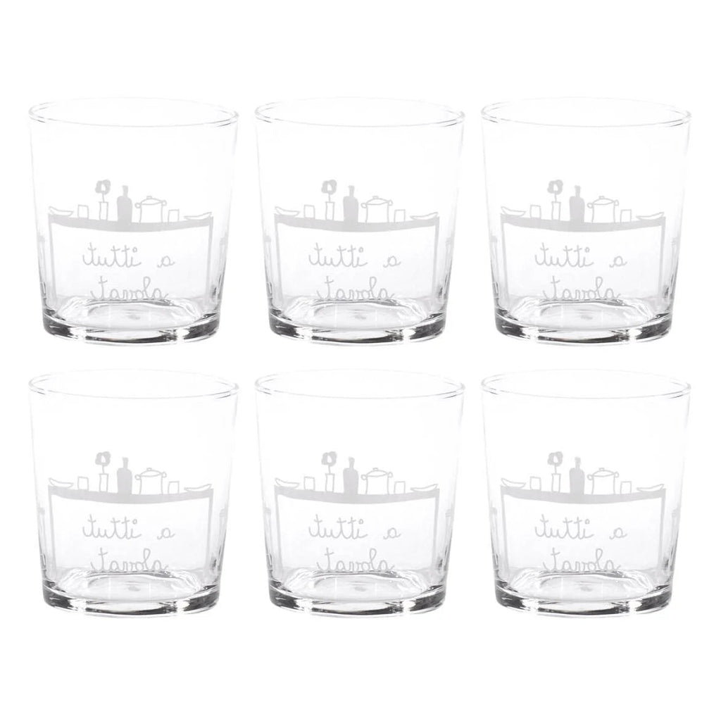 Simple Day - Set 6 Bicchieri tutti a tavola | Rohome - Rohome