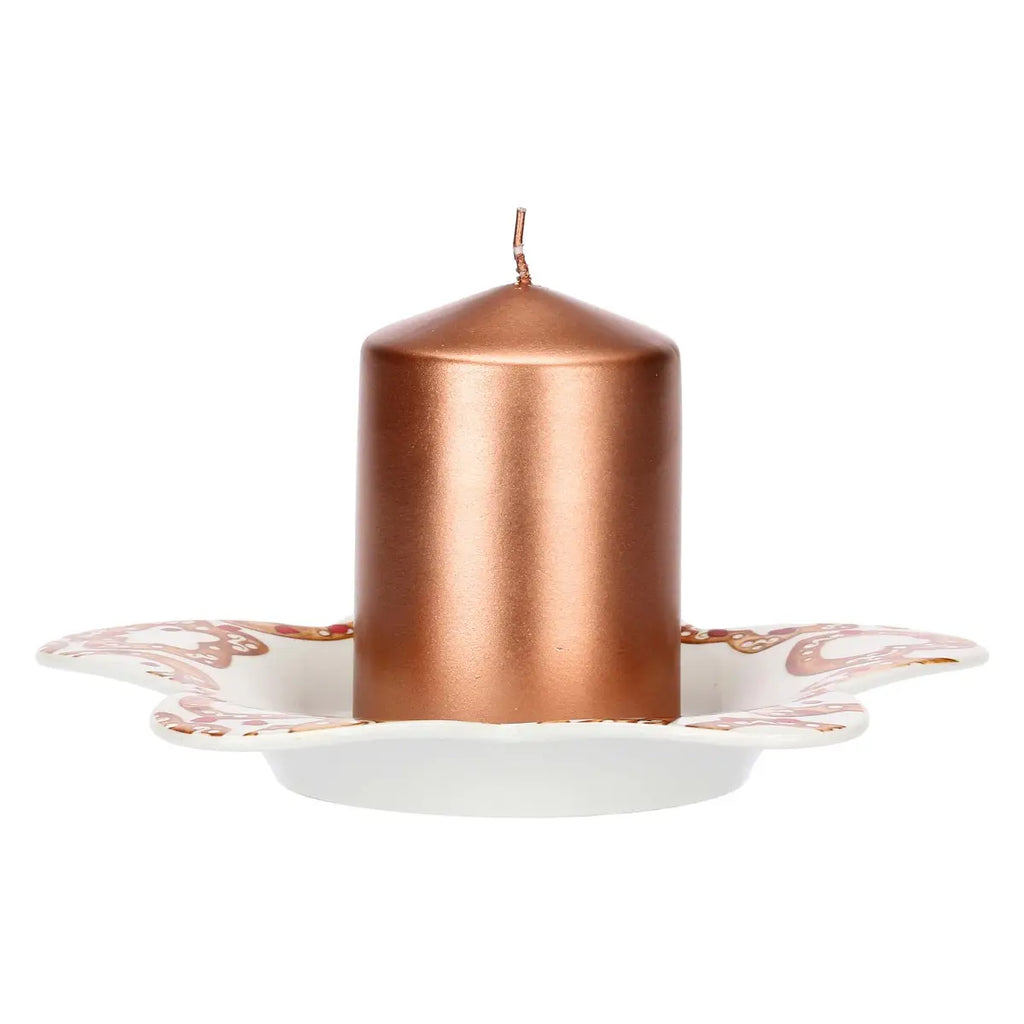 Thun Piattino a forma di stella in porcellana con candela Thunland | Rohome