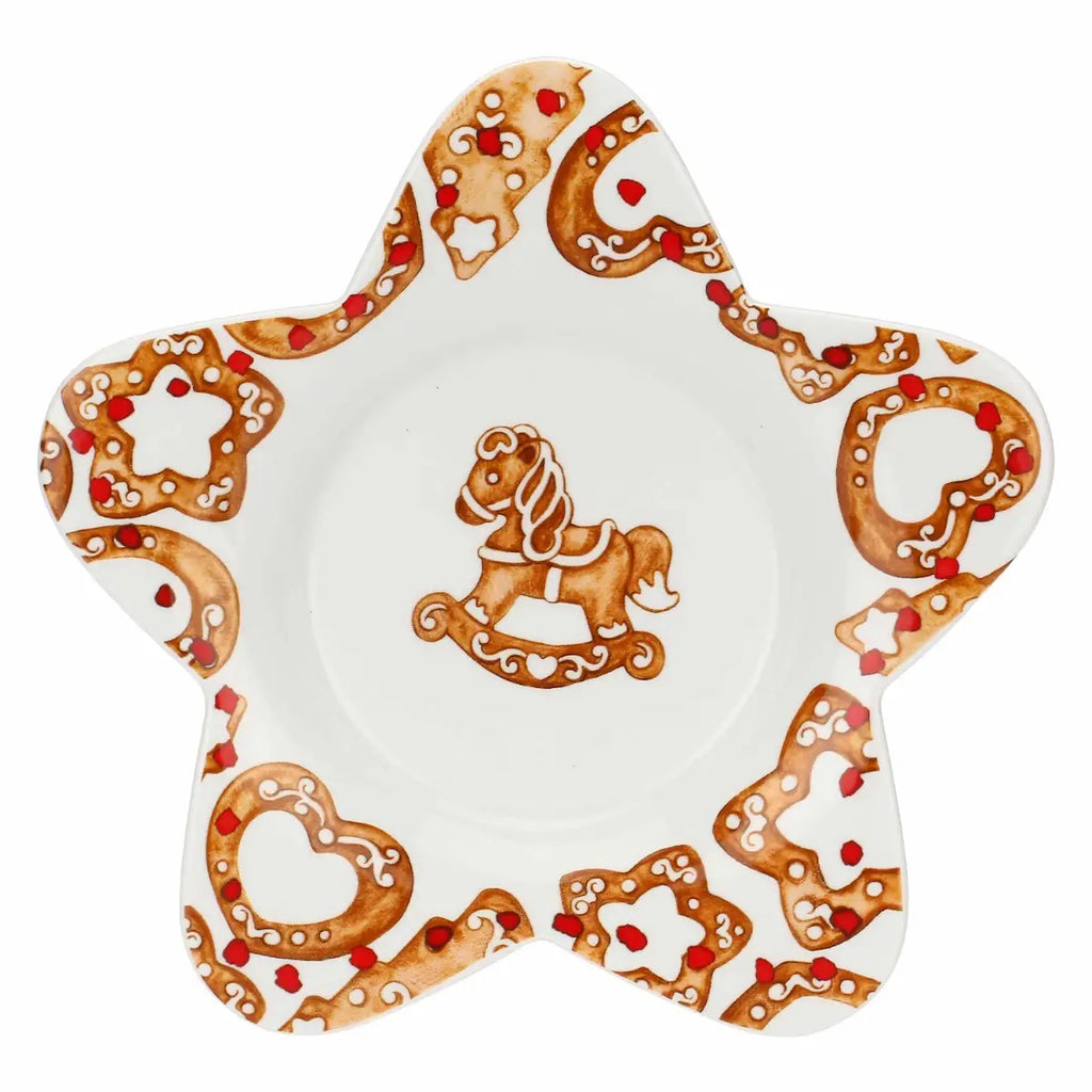 Thun Piattino a forma di stella in porcellana con candela Thunland | Rohome