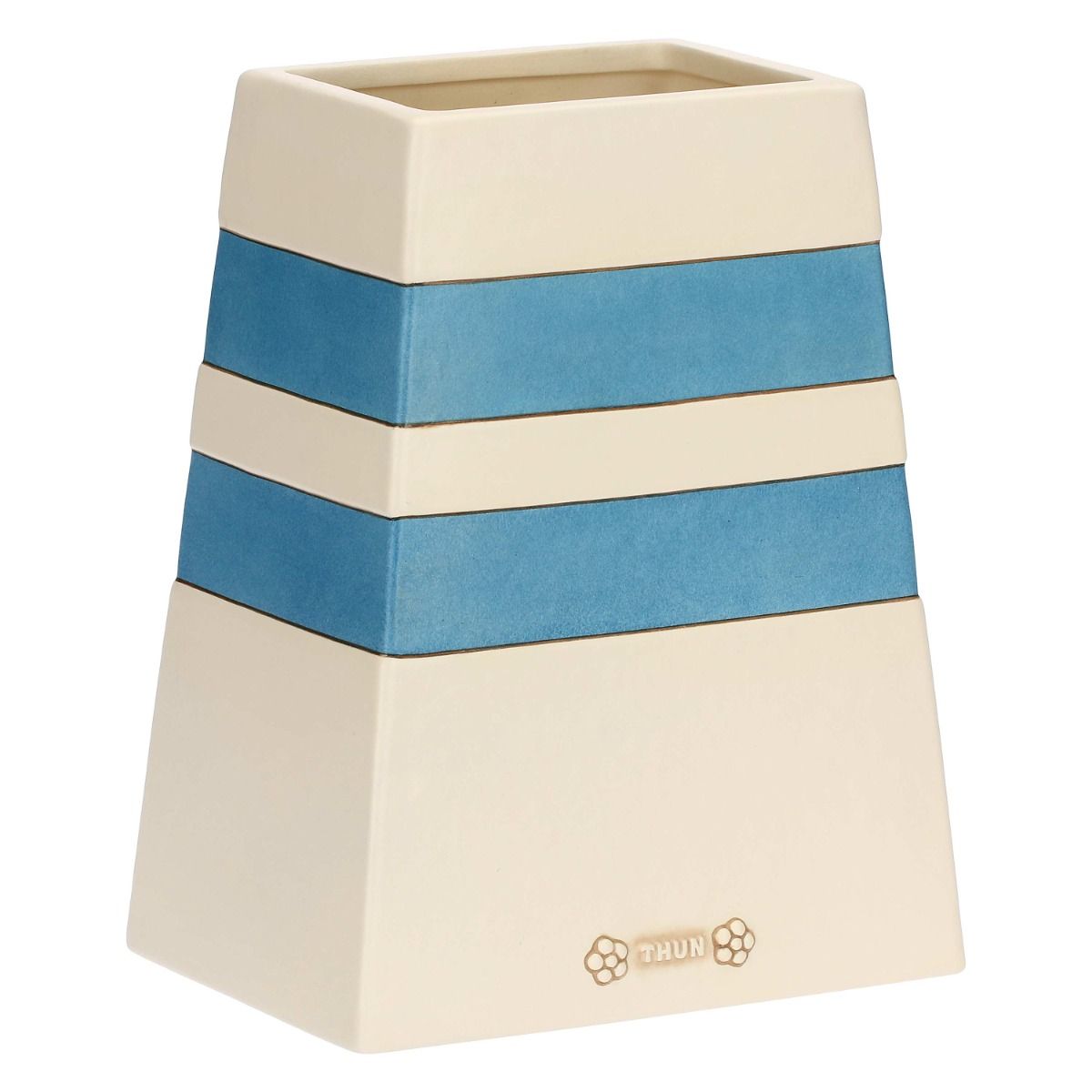 Thun - Vaso chroma grande blu in ceramica | Rohome