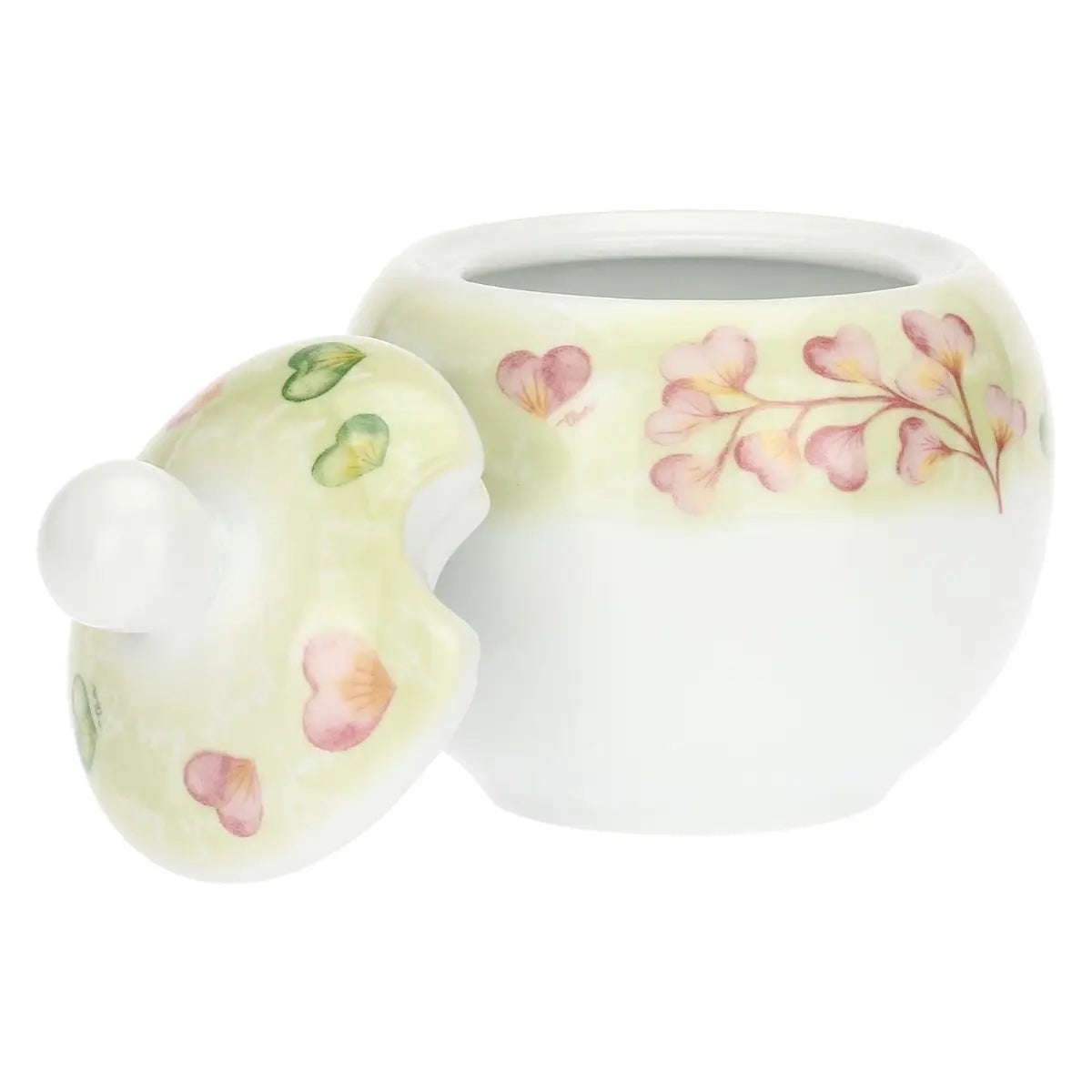 Thun- set 2 tazzine caffè con zuccheriera cuori in fiore | rohome