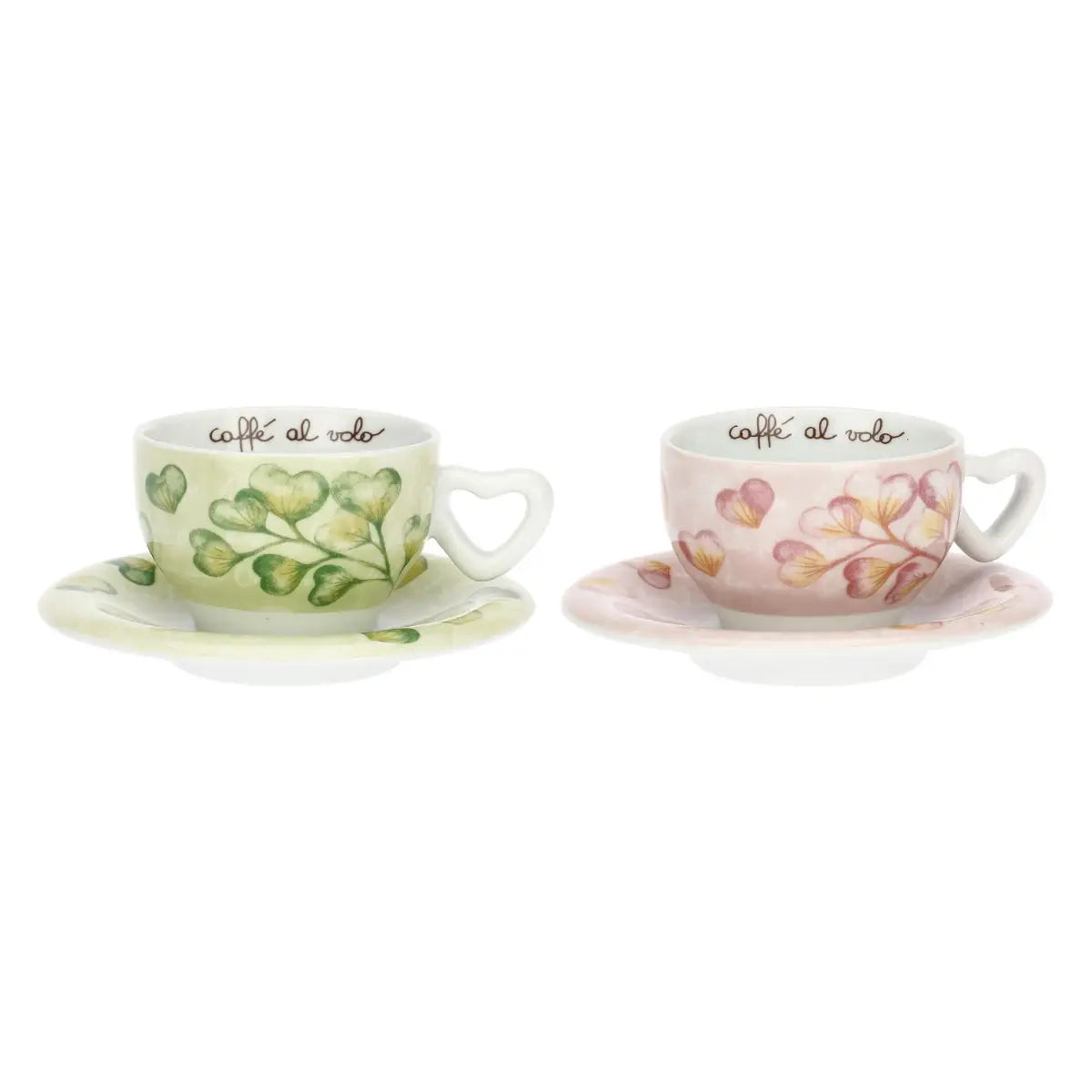 Set 2 tazze medie Thun linea cuori in fiore  | Rohome