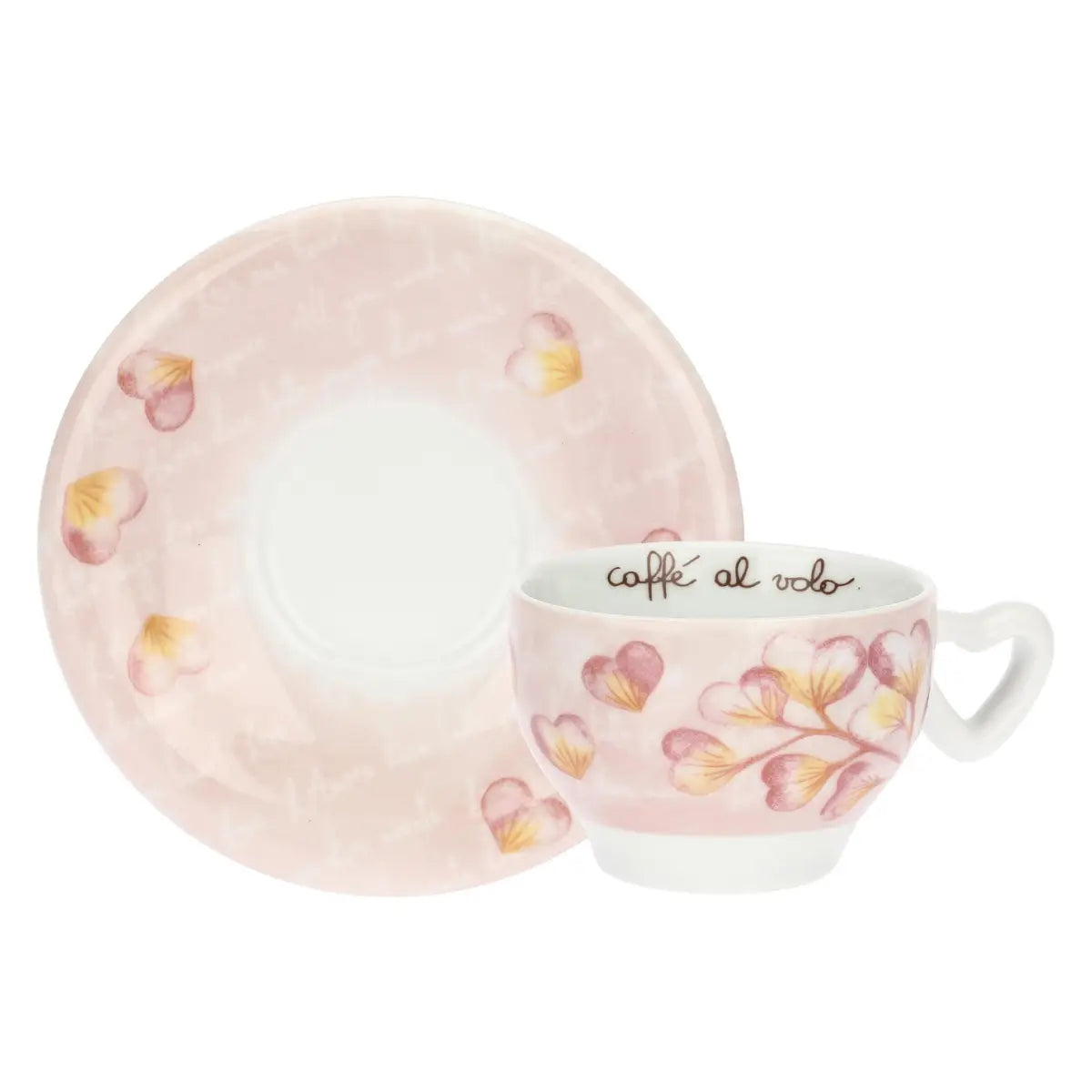 Set 2 tazze medie Thun linea cuori in fiore  | Rohome