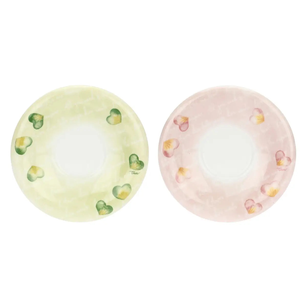 Set 2 tazze medie Thun linea cuori in fiore  | Rohome