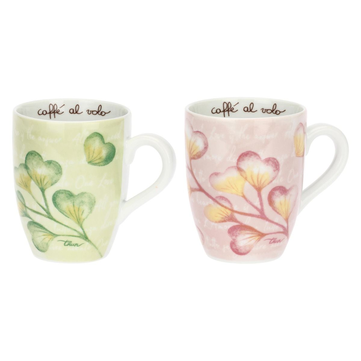 Thun - coppia mug  cuori in fiore  | rohome