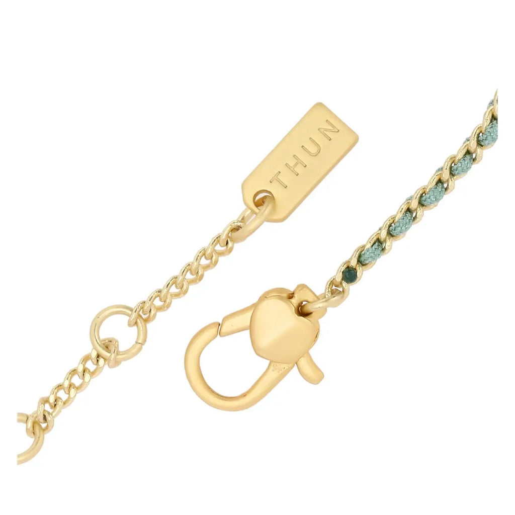 Thun - Bracciale catena e tessuto con quadrifoglio | Rohome