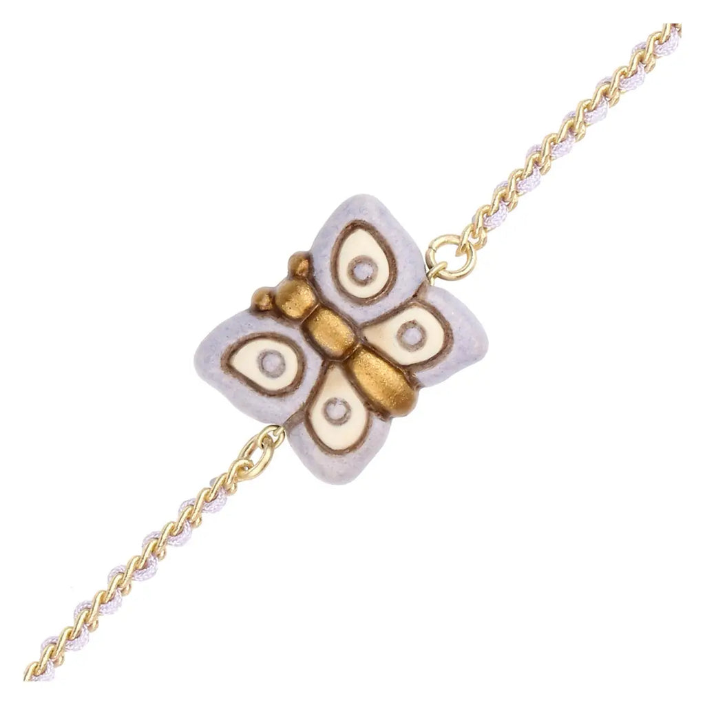 Thun - Bracciale catena e tessuto con farfalla | Rohome
