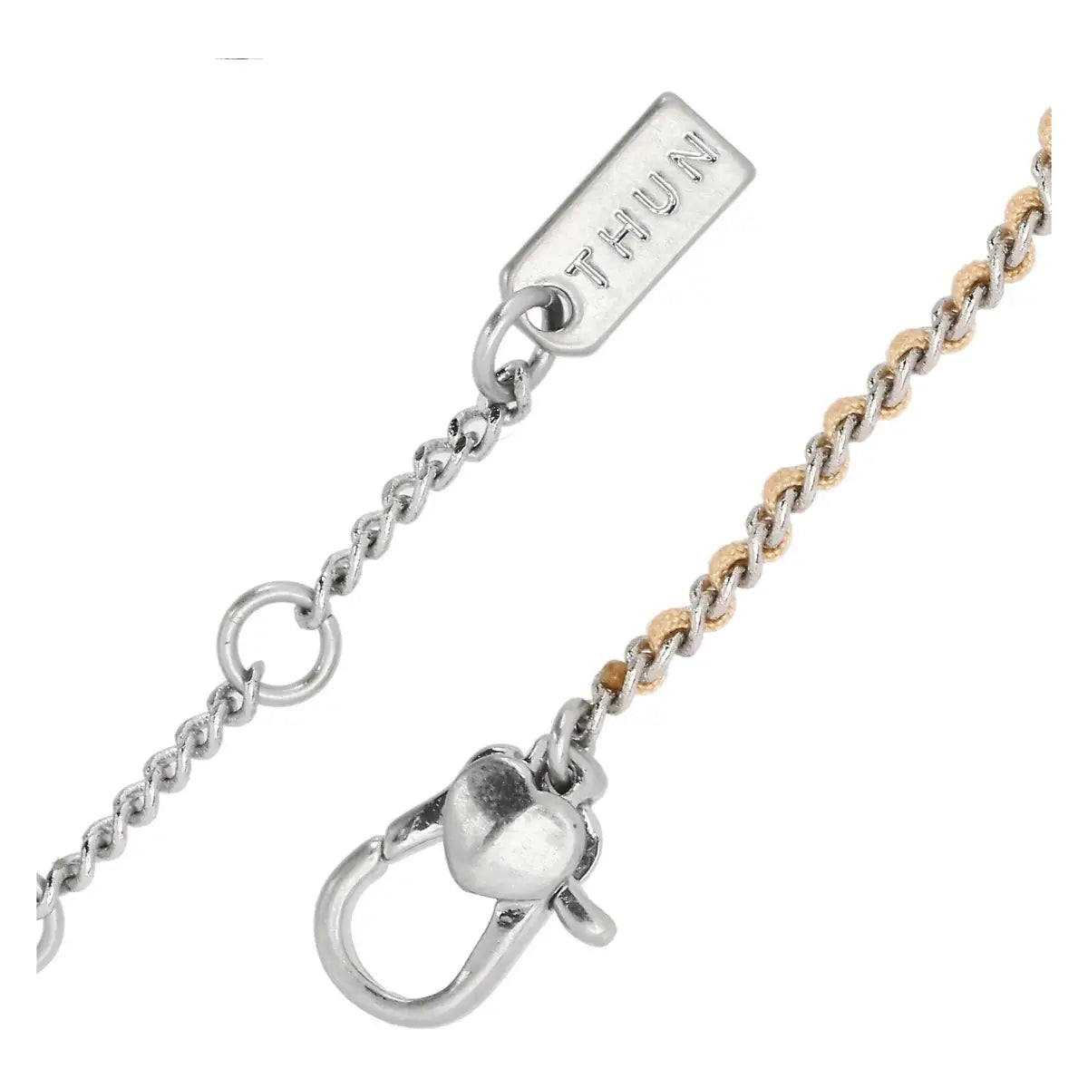 Thun - Bracciale catena e tessuto con cuore | Rohome