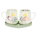 Thun - Set 2 mug con vassoio a forma di cuore, forever love | Rohome