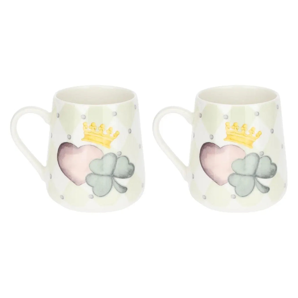 Thun - Set 2 mug con vassoio a forma di cuore, forever love | Rohome
