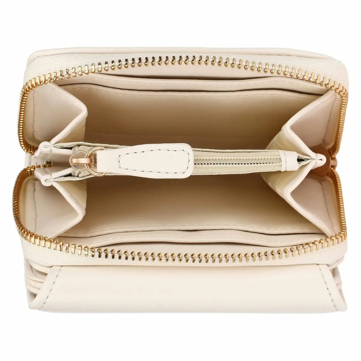 Thun - Portafoglio con patta e zip metalassè burro | Rohome