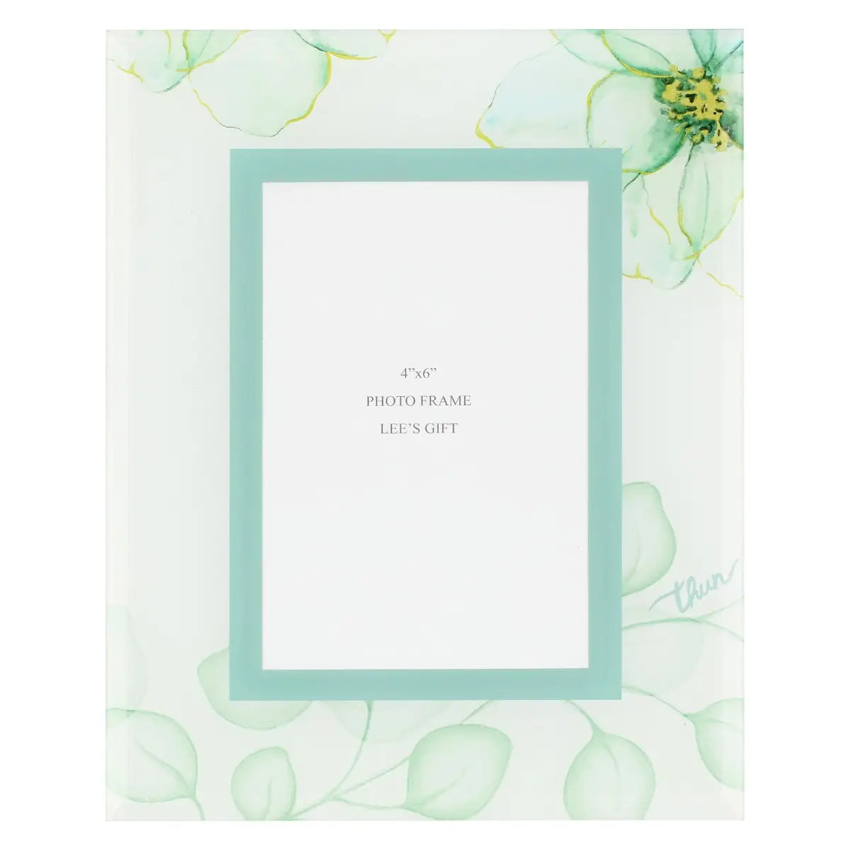 Thun - Portafoto da appoggio in vetro Eterea verde 18x23cm | Rohome