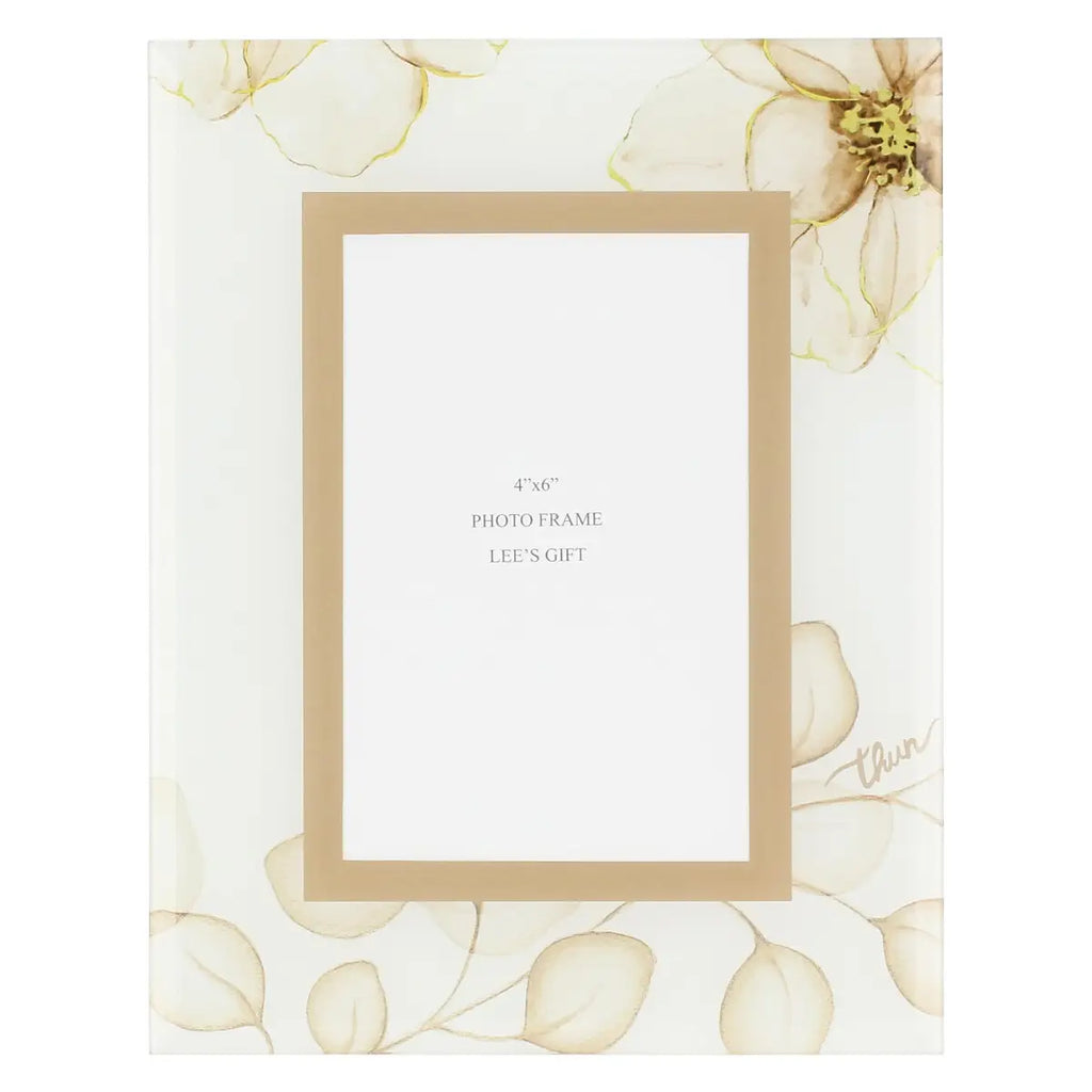 Thun - Portafoto da appoggio in vetro Eterea seppia 18x23cm | Rohome