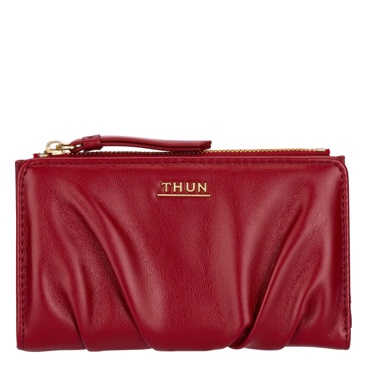 Thun – Portafoglio con pieghe colore ciliegia | Rohome
