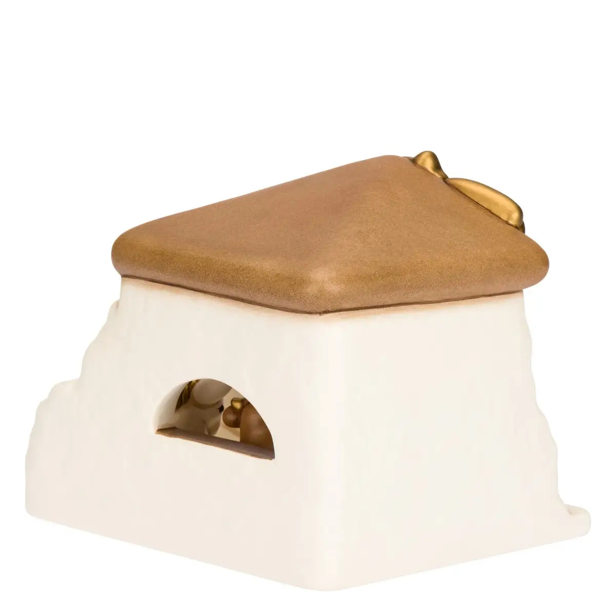 Set capanna con Sacra Famiglia bue e asinello bianco | Rohome