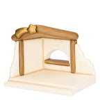 Set capanna con Sacra Famiglia bue e asinello bianco | Rohome