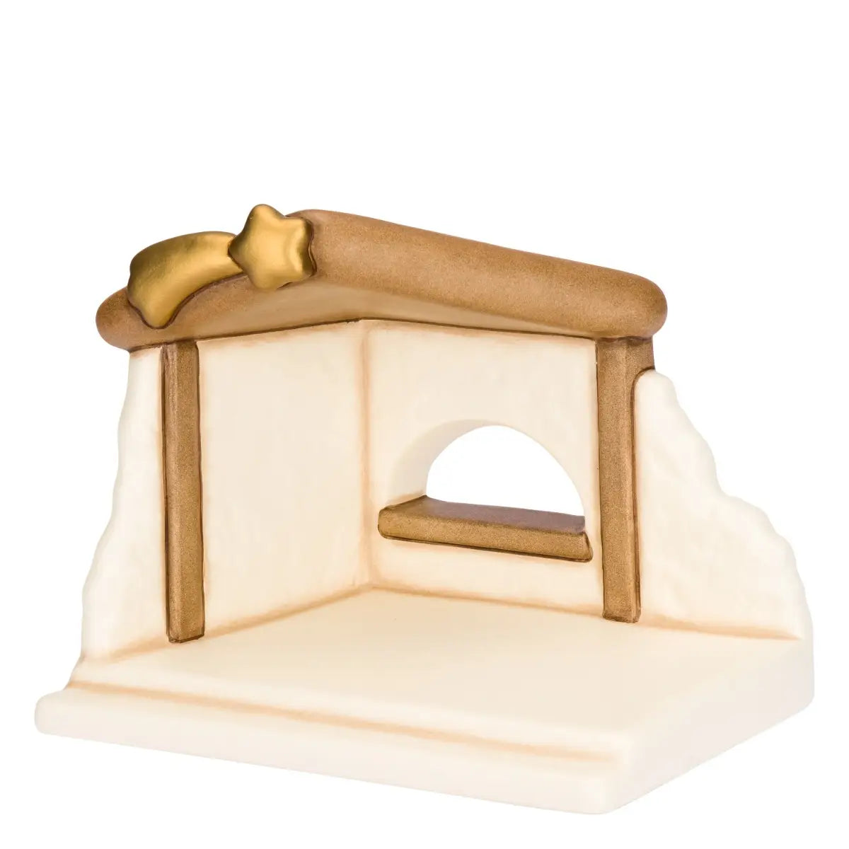Set capanna con Sacra Famiglia bue e asinello bianco | Rohome
