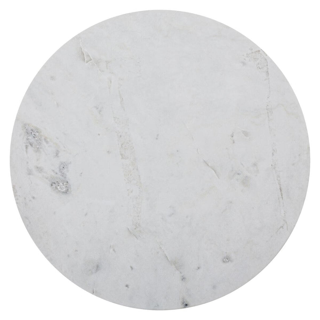 Tavolino in metallo con ripiano in marmo | Rohome | Rohome