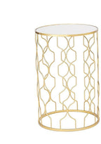 Tavolino in metallo e vetro colore oro | Rohome | Rohome