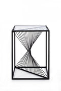 Tavolino in metallo nero Espiral | Rohome | Rohome