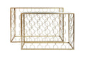 Tavolo Consolle ingresso in metallo colore oro H.80cm | Rohome | Rohome