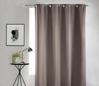 Tenda coprente con occhielli in metallo nocciola | Rohome - Rohome