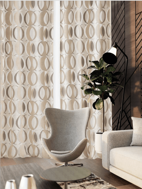 Tenda eclissi tortora con occhielli H. 290cm | rohome | Rohome