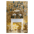 Tenda glitter quadrata colore Oro | Rohome - Rohome