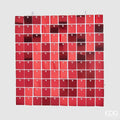 Tenda pannello glitter quadrata colore Rossa | Rohome | Rohome