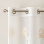 Tenda Margot ricamata con fiori beige H. 280cm | rohome | Rohome