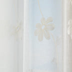 Tenda Margot ricamata con fiori H. 280cm avorio | rohome | Rohome