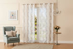 Tenda Margot ricamata square beige H. 280cm | Rohome | Rohome