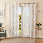 Tenda Margot ricamata Square grigio H. 280cm | rohome | Rohome