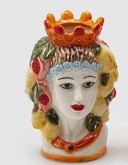Edg - Vaso testa sicily in ceramica multicolor | Rohome