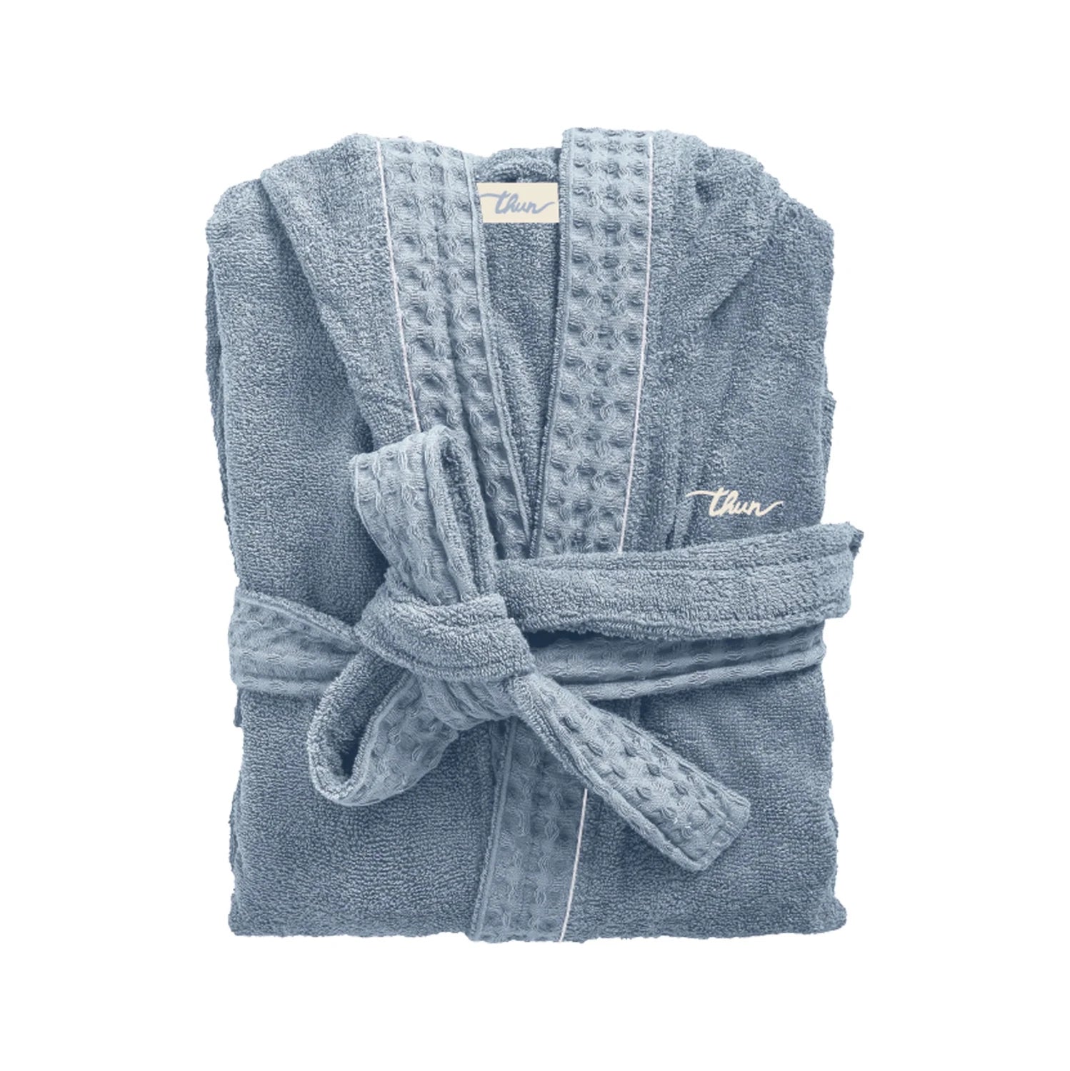 Thun - Accappatoio in spugna Iconic Elegance azzurro l/xl | Rohome | Rohome