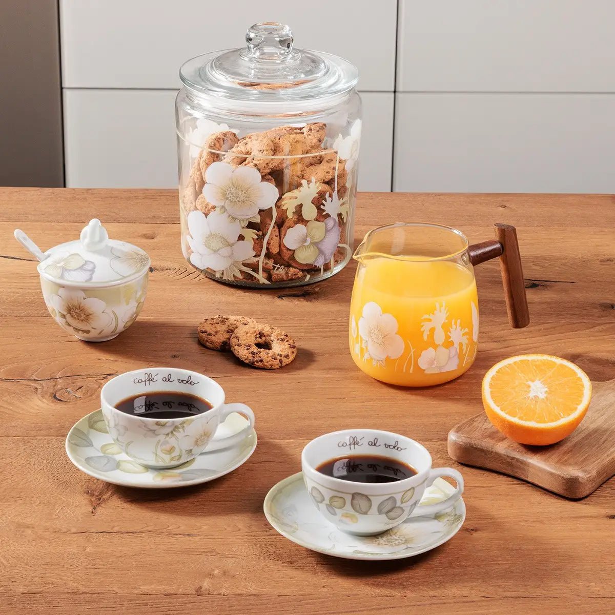 Thun- biscottiera bloom in vetro | rohome | Rohome