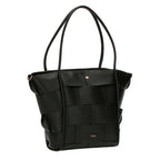 Thun - Borsa intreccio grande in ecopelle nero | Rohome - Rohome