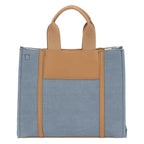Thun - Borsa Tote bag denim/marrone, media | Rohome