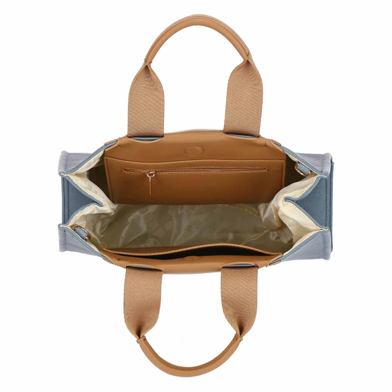 Thun - Borsa Tote bag denim/marrone, media | Rohome