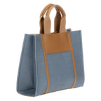 Thun - Borsa Tote bag denim/marrone, media | Rohome