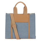 Thun - Borsa Tote bag denim/marrone, media | Rohome