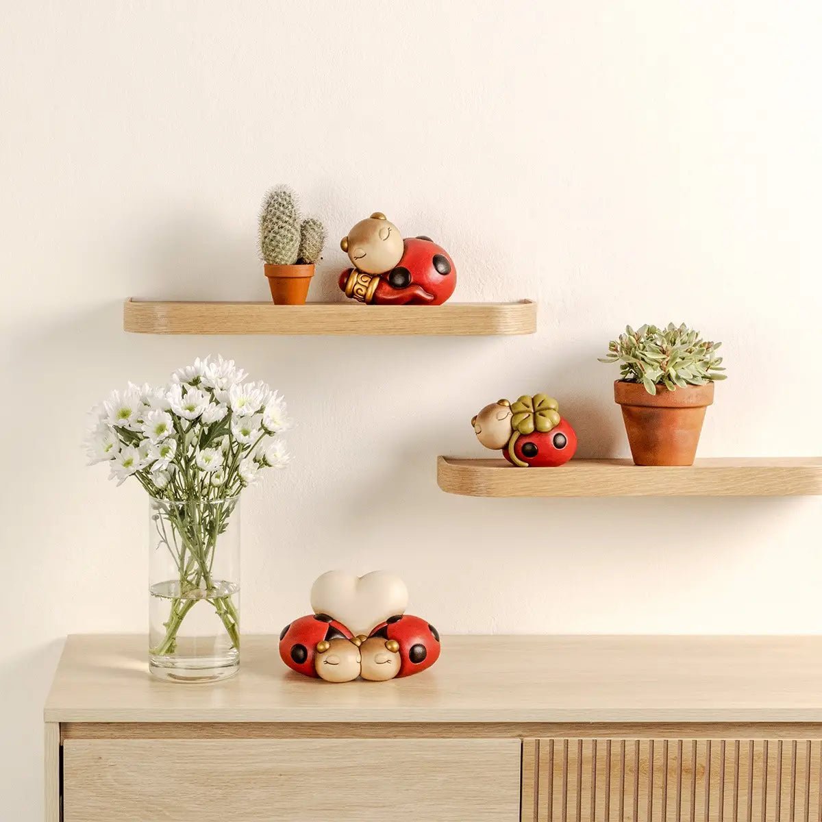 Thun - Coccinella Ella grande con corno portafortuna| Rohome | Rohome